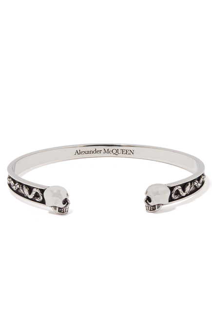 Alexander McQueen Silver Metal Bracelet